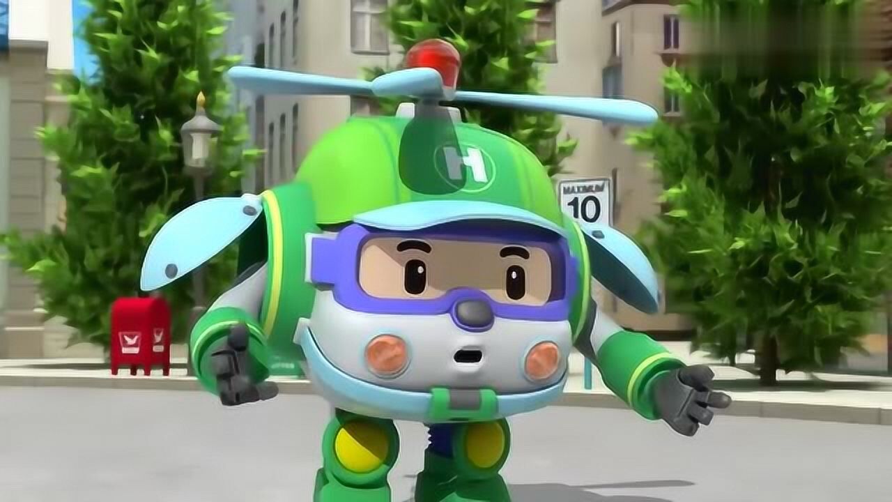 变形警车珀利:斯库比因为大意乐极生悲,五个气球都飞走了