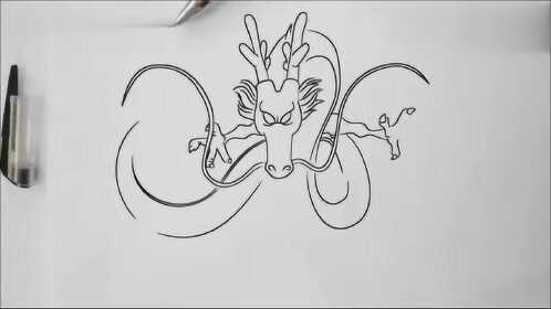 龙珠一分钟教你如何画神龙