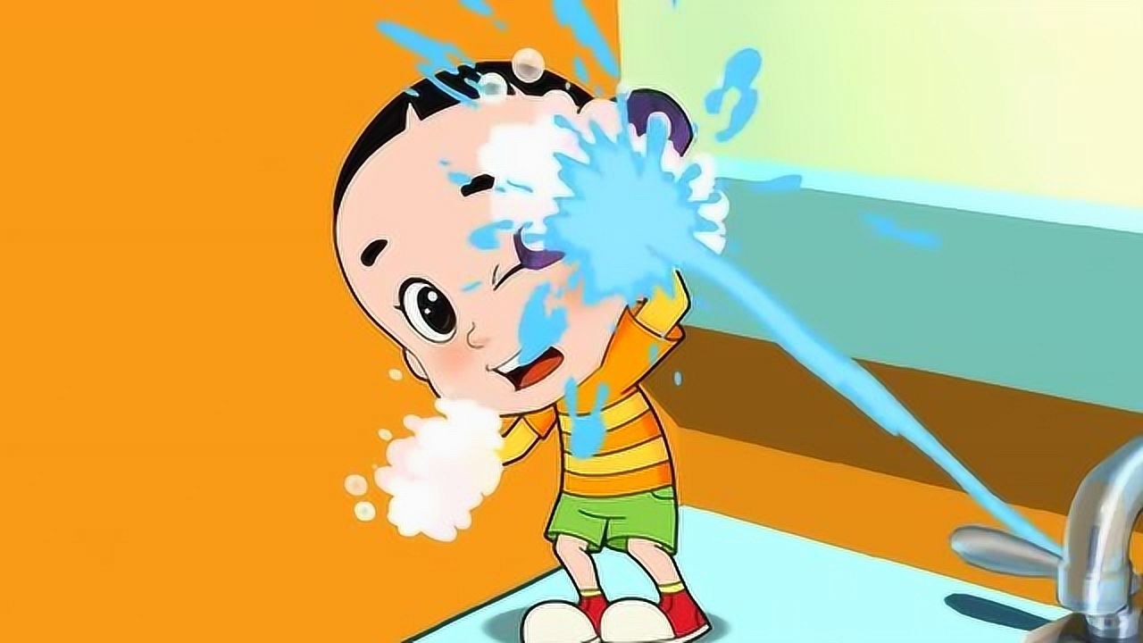 大头儿子:大头儿子把胶水粘在水龙头上了,结果悲剧了