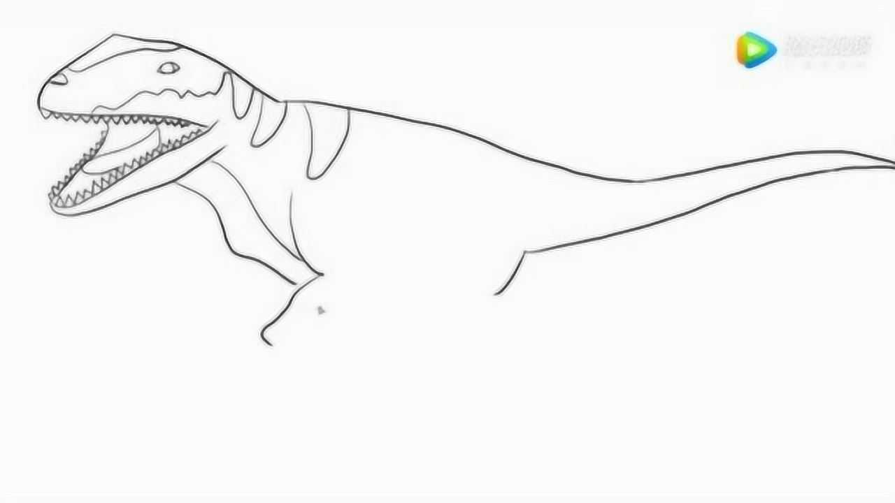 恐龙世界之马普龙儿童亲子简笔画
