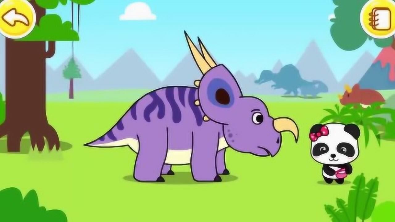 宝宝巴士爱氏角龙用头上的犄角帮妙妙开罐头