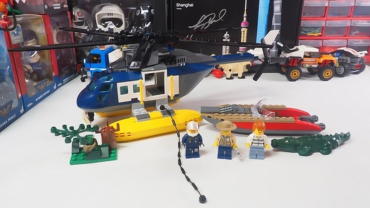 乐高搭建:乐高城市组60067沼泽警察直升机评测