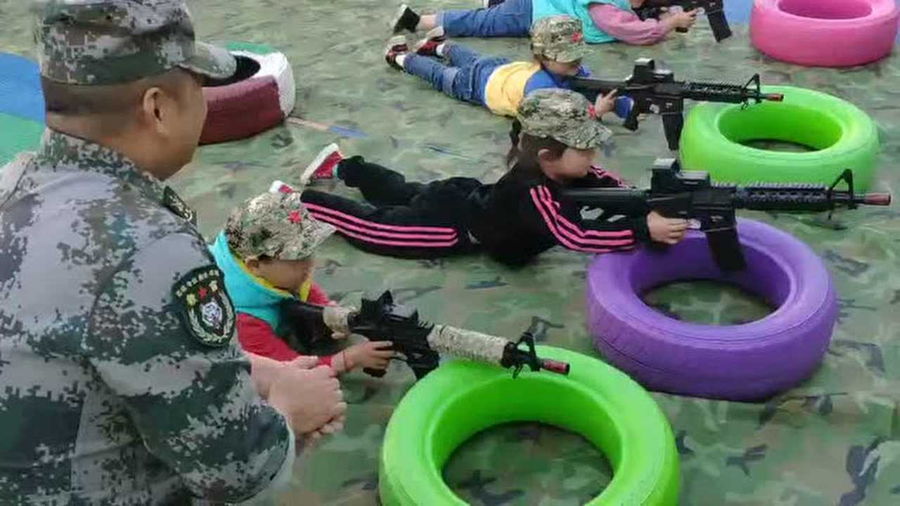 天长市勇士拓展训练泰山巷幼儿园国防公益活动