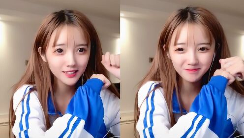 这个小姐姐火了，穿校服唱歌，小了白了兔，萌化！ - 腾讯视频