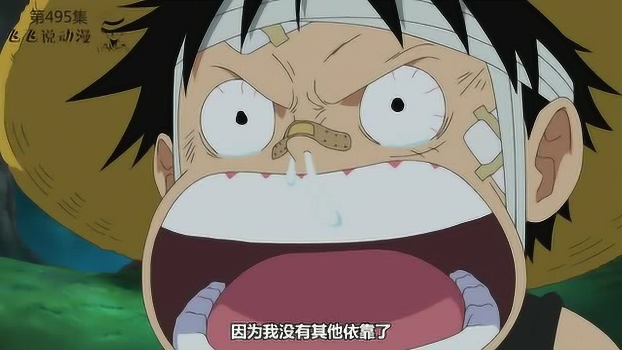 爱哭鬼路飞1次被欺负哭1次与伙伴告别1次失去最爱的哥哥