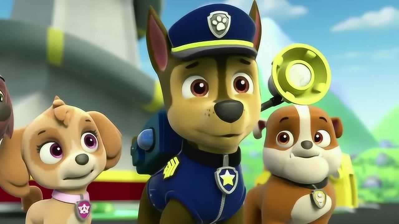 汪汪队:毛毛在训练消防员救援行动