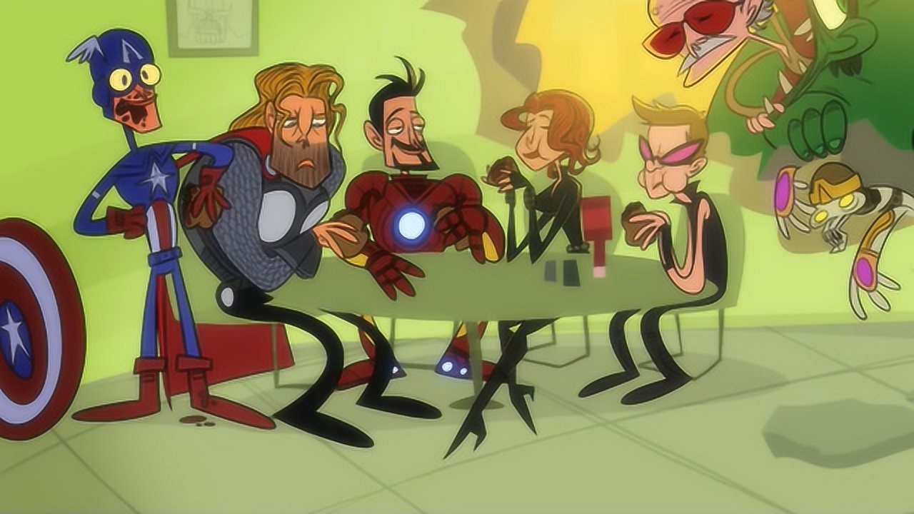 漫威恶搞动画英雄们的尴尬搞笑瞬间你们喜欢的英雄在里面吗