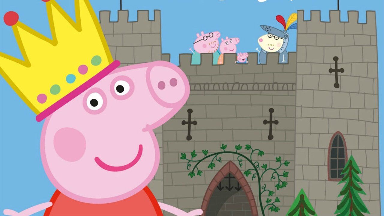 猪爸爸的神秘礼物!小猪佩奇搭建童话城堡 玩具故事