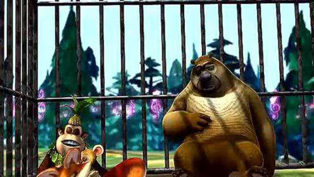 熊出没光头强用笛子把熊大熊二等人都抓起来了