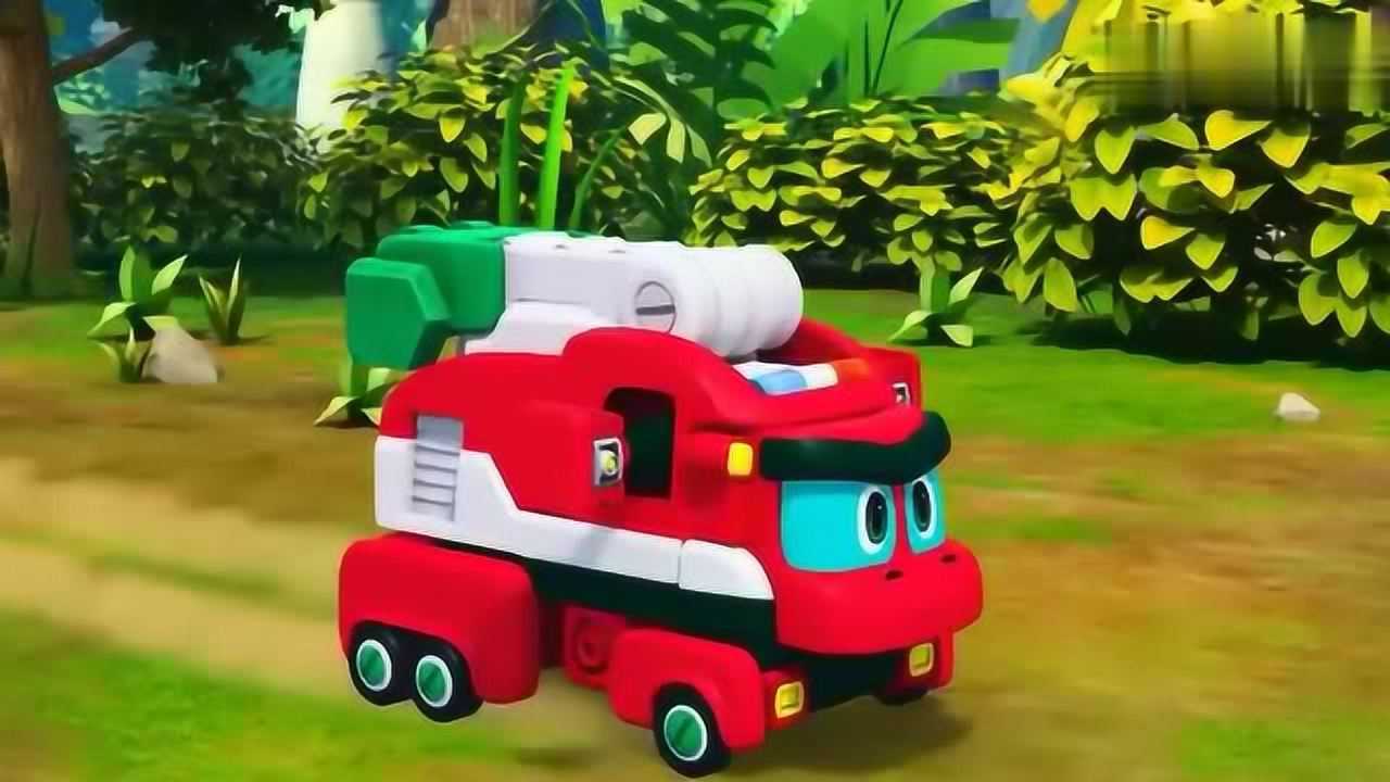 艾奇小队安全救了异龙和薇琪,薇琪学会大声说话,霸王龙都害怕