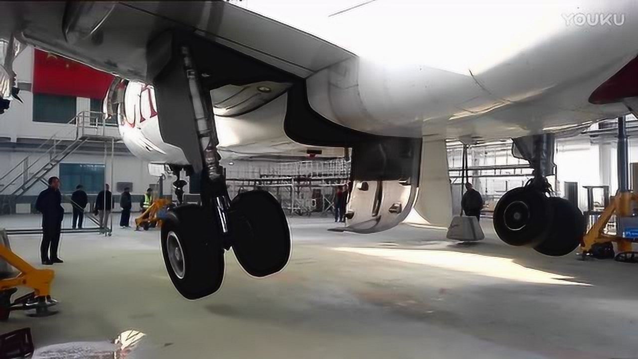 空客a320飞机收放起落架视频放起落架!_腾讯视频