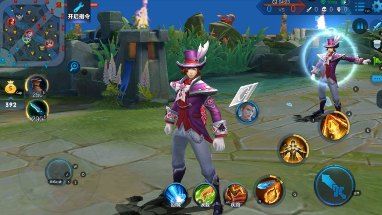 王者荣耀3d系列狄仁杰的魔术师皮肤特效这么多