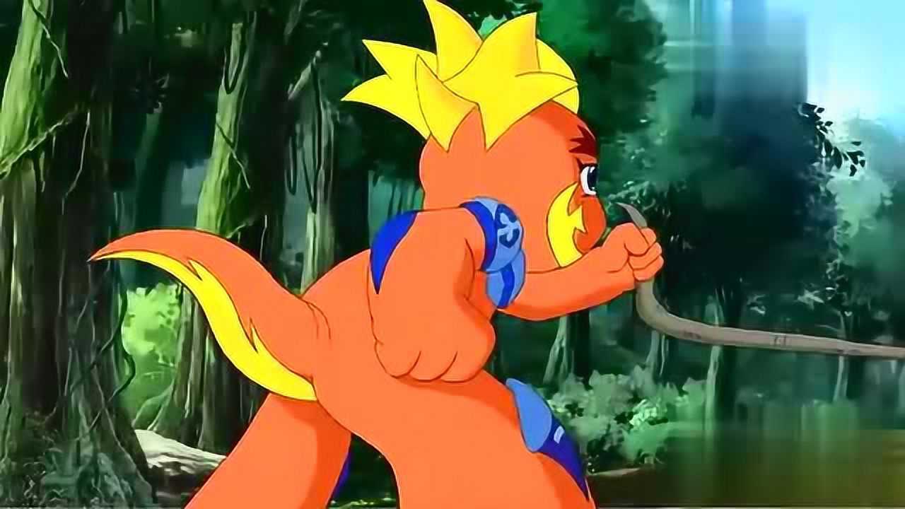 晶码战士火麒麟兽成功的救下了香莲