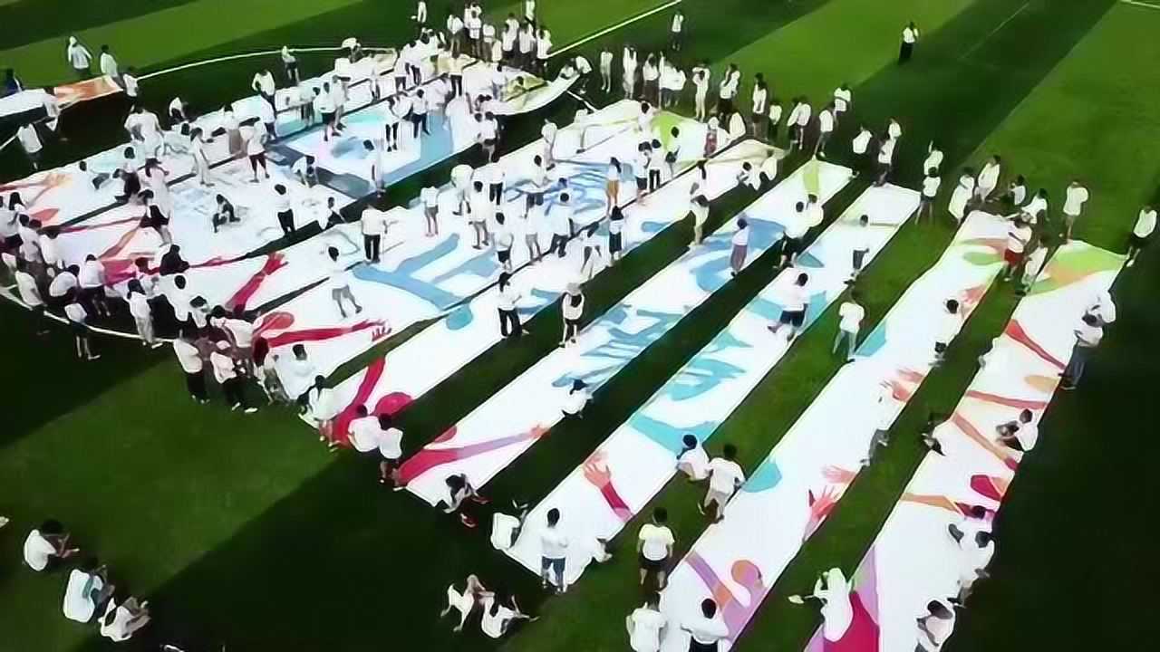 珠海银通科技有限公司拓展训练(团队纳斯卡巨画)