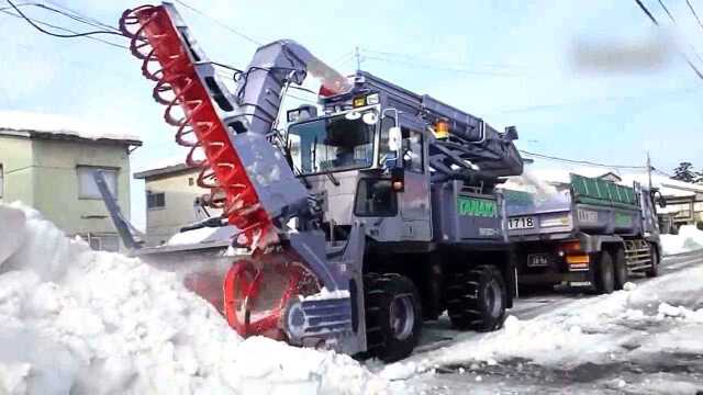 各种强大的除雪清雪机械,再大再厚的雪都不怕!