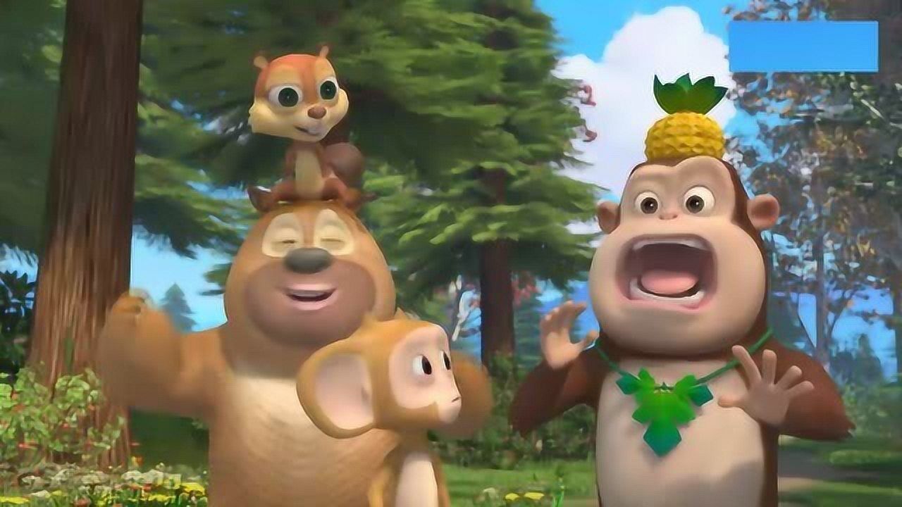 熊熊乐园第2季小朋友们一起玩飞机看谁飞得最高最远