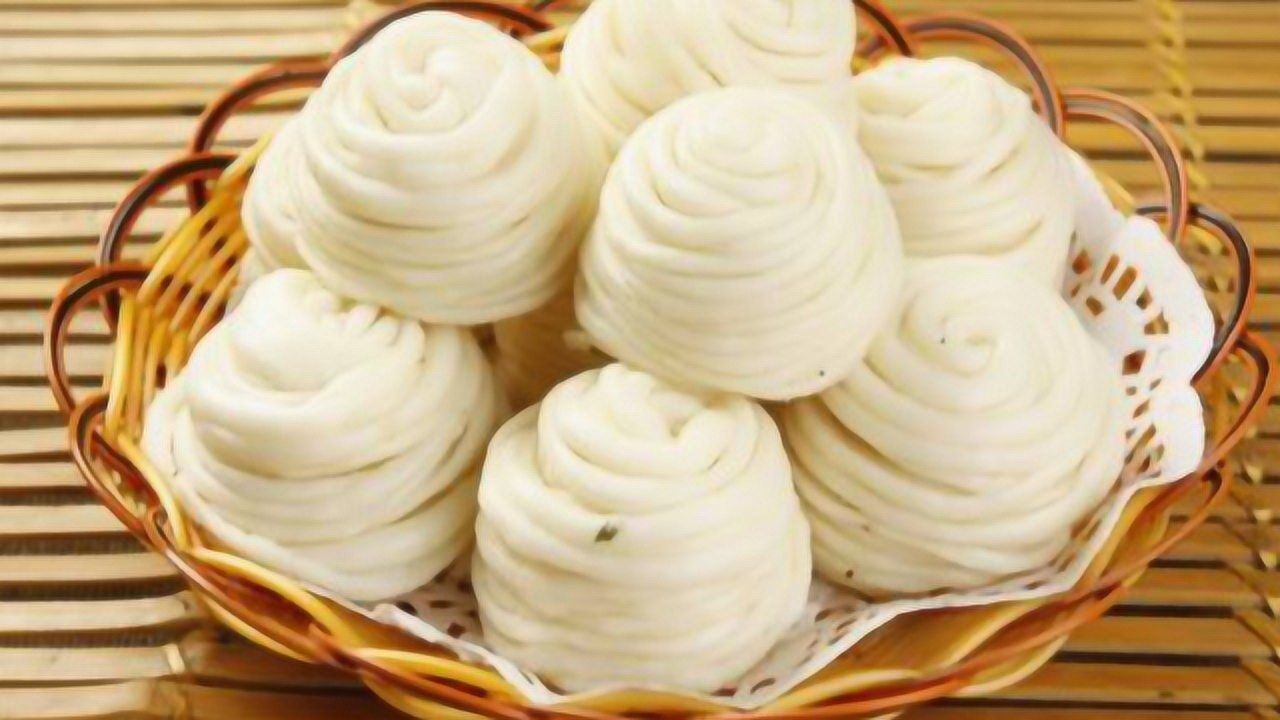 盘丝花卷的做法拉一拉卷一卷蓬松柔软有嚼劲