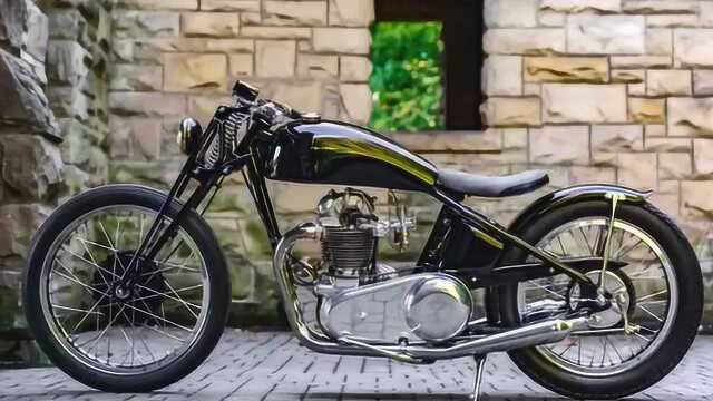 英国老摩托车诺顿突击队自定义复古改装Custom Norton Dominator