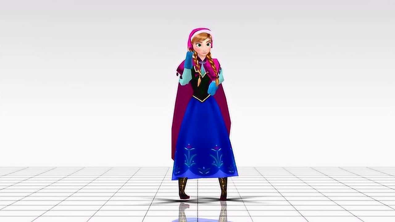 冰雪奇缘mmd当安娜公主想要成为一位dancer她的舞姿有点鬼畜啊