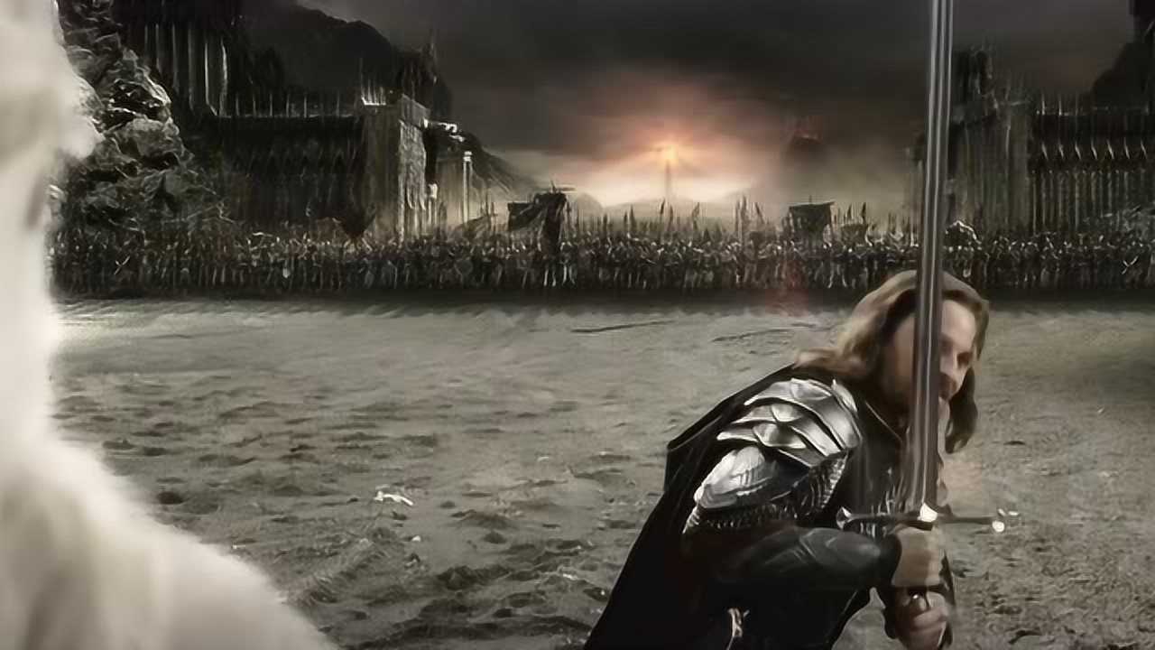 指环王3为了佛罗多亚拉冈带头冲锋杀向魔族大军