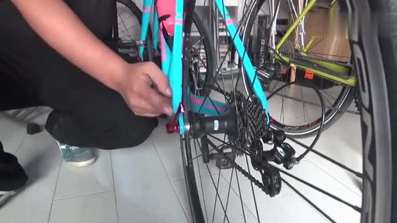 各种自行车快拆后轮的拆卸和安装时需要特别注意的地方_高清