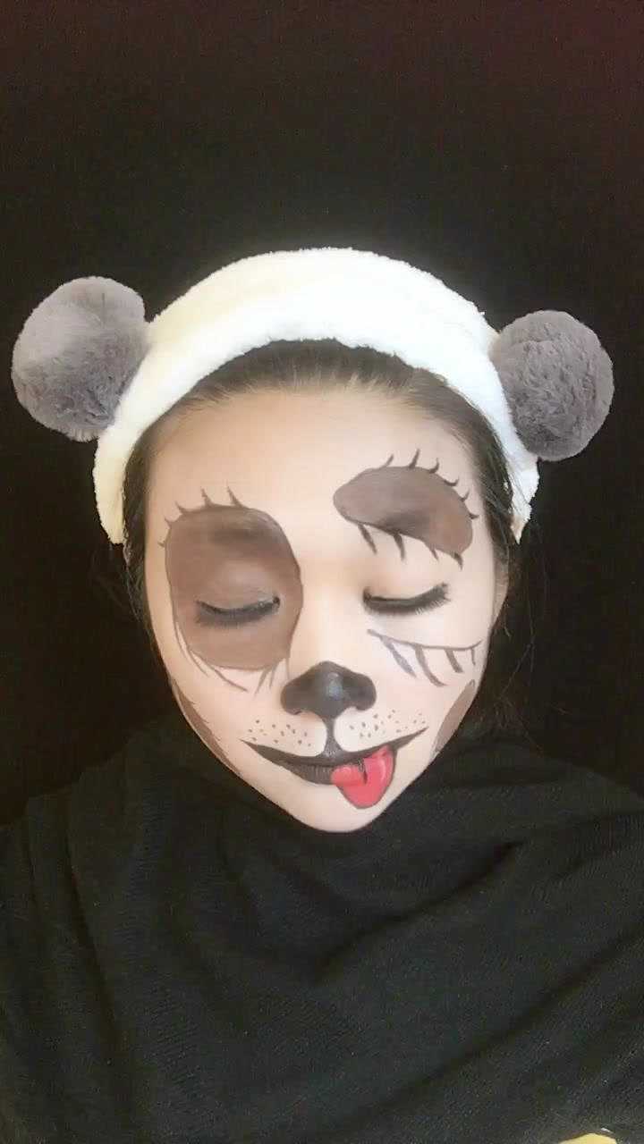 小狗狗妆容简单款