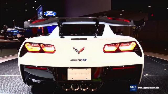 2019款克尔维特Corvette ZR1超跑海外实拍,外观很拉风国内很少见