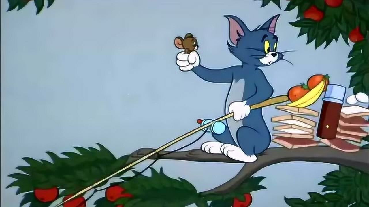 猫和老鼠:蚂蚁军团搬食物,天上下起水果雨