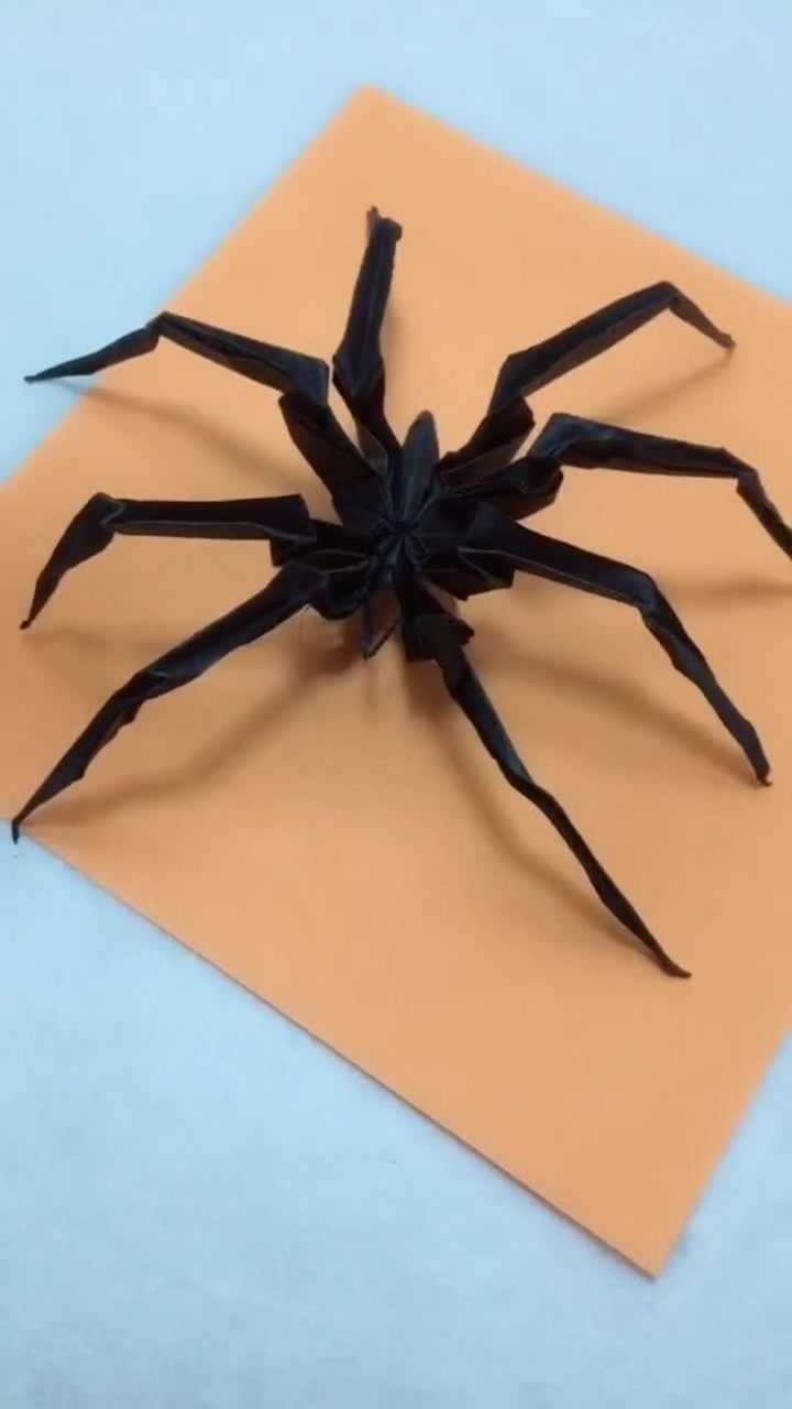 折纸蜘蛛教程第一集