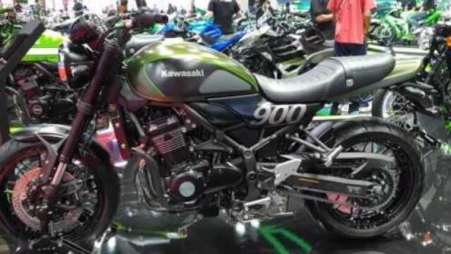 2019款川崎Z900 RS,经典复古摩托车,外观和内饰实拍