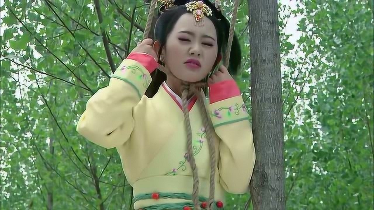 隋唐英雄九环公主为何要上吊自杀因为薛刚还好尼姑赶到救下