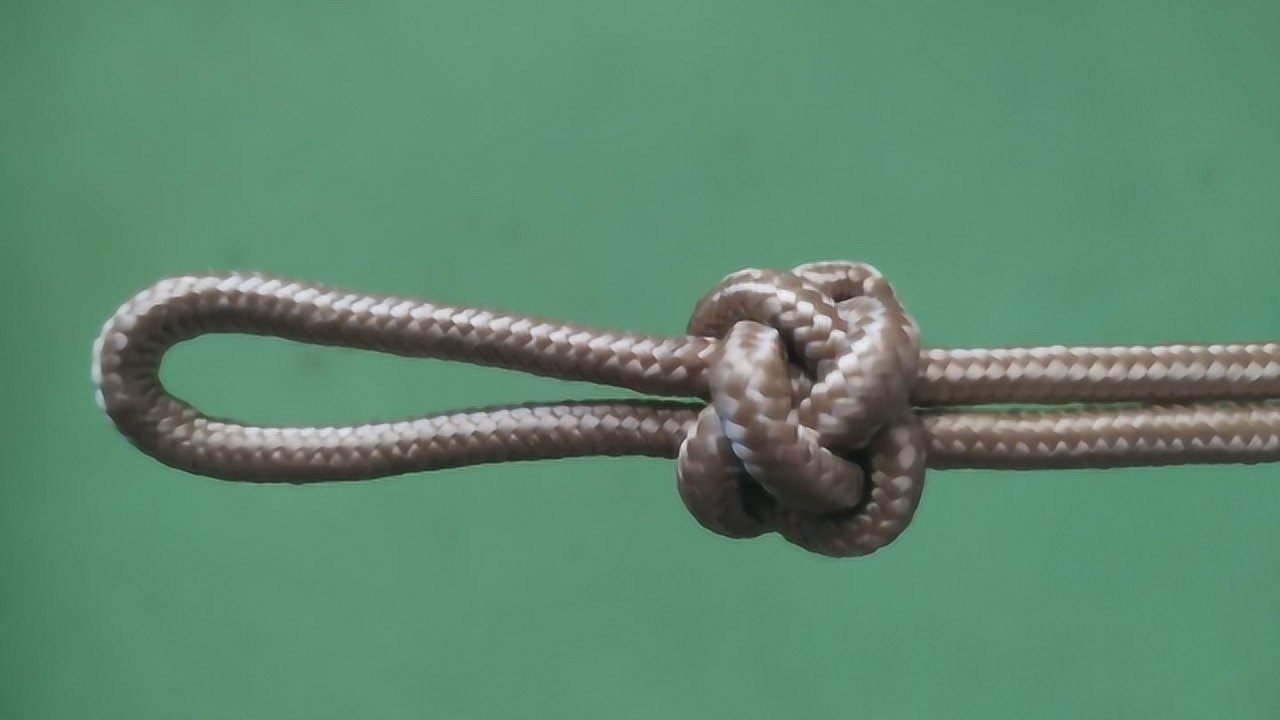 双线纽扣结的绳结打法