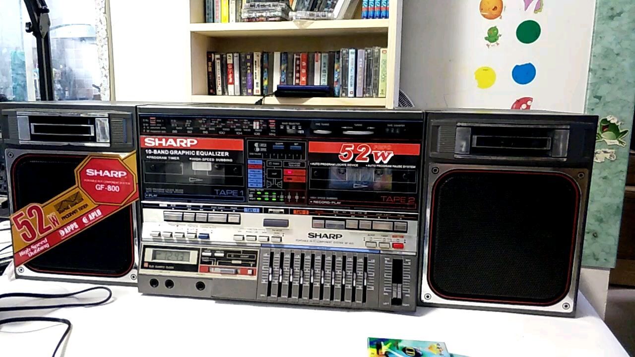80年代的夏普gf800收录机