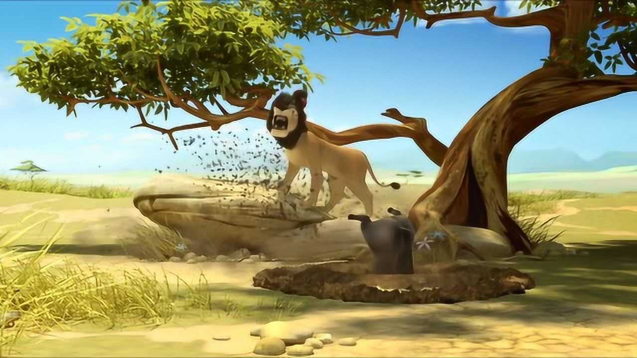 狮子王里昂小野猪随便刨个坑就能吃到东西这次刨了不应该的