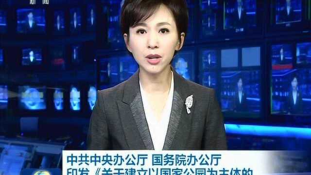 《关于建立以国家公园为主体的自然保护地体系的指导意见》