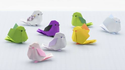 教你用纸折一只超可爱的小鸟——肥啾