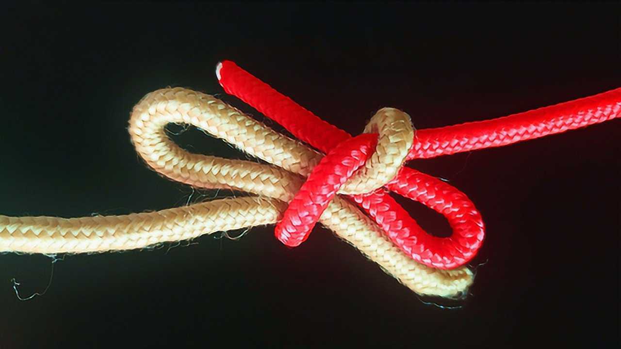 怎样让一个死结变成活结的绳结打法?活口平结的打法!