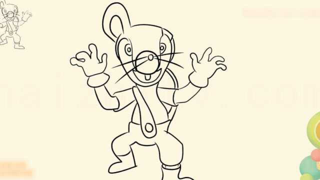 经典动漫绘画,如何画黑猫警长里的一只耳