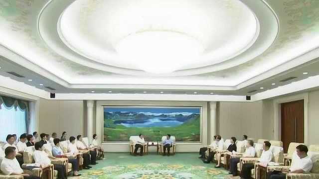 浙江省湖州市党政代表团来我省考察 巴音朝鲁会见代表团一行