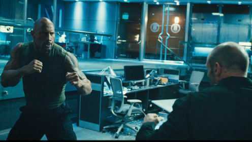 《速度与激情7》男子竟然只身潜入刑警大楼，还敢跟霍布斯叫板！