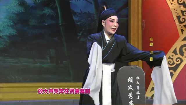 秦腔《哭墓》选段,美女小生唐娜精彩演绎,声情并茂,感人肺腑!