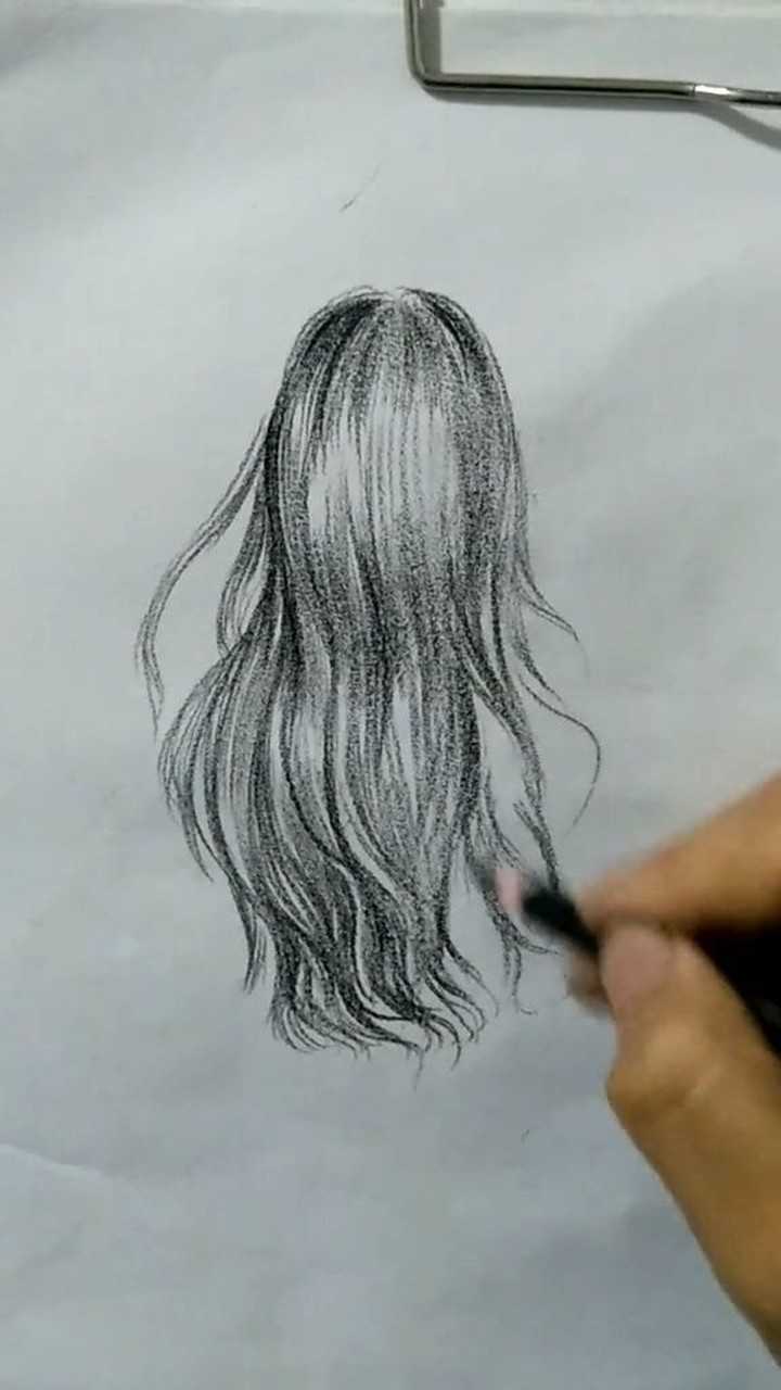 这样画女神的头发,像这样画简单又好看