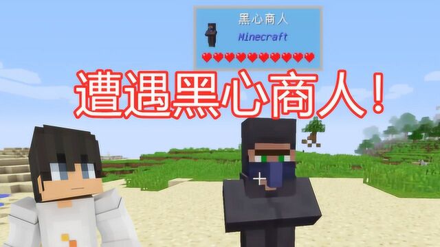 【MC大白】我的世界随机合成生存,遭遇村庄最秀黑心商人!