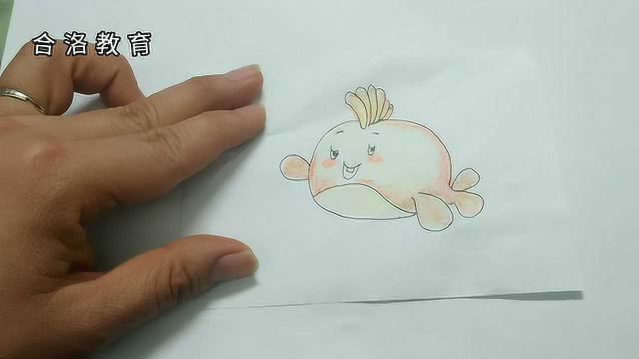 胖头鱼简笔画彩色图片