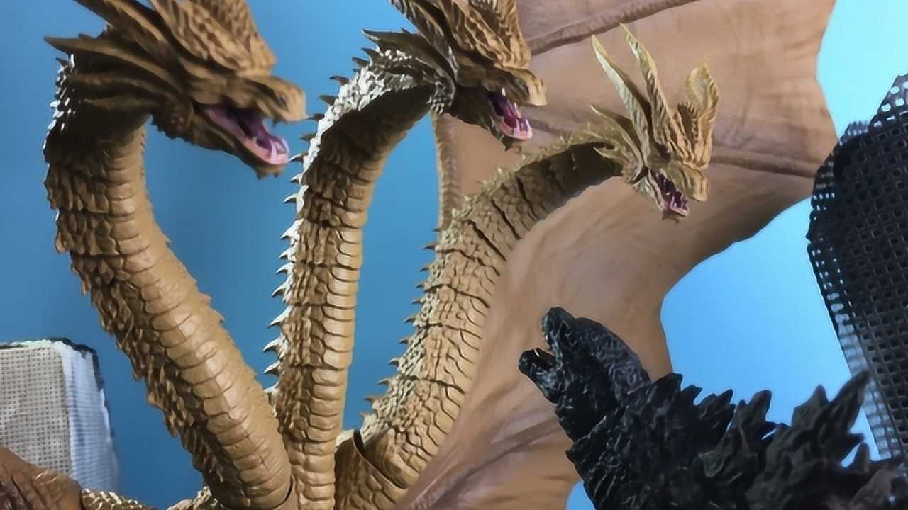 哥斯拉打怪哥斯拉基多拉王拉拉顿咋又凑一堆了怪兽大战动画