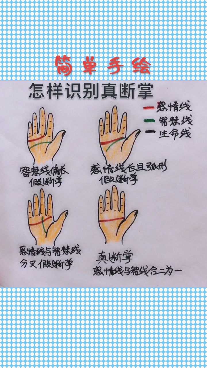 教你如何正确识别断掌纹