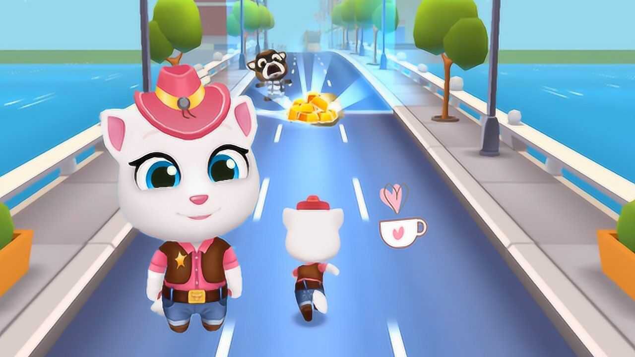 汤姆猫的朋友们:牛仔安吉拉出现在城镇里