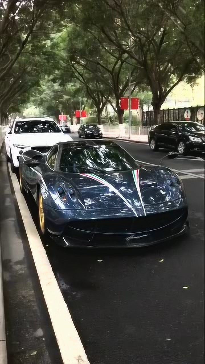 帕加尼霸下移动的4000万路边随便停着车主家里指定有金矿