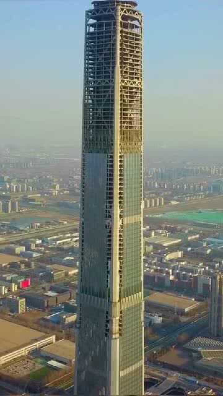 中国在建结构第一高楼天津117大厦你见过吗