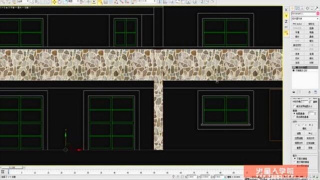 建筑效果图表现园林景观设计表现3d室内设计表现0501一层前视图